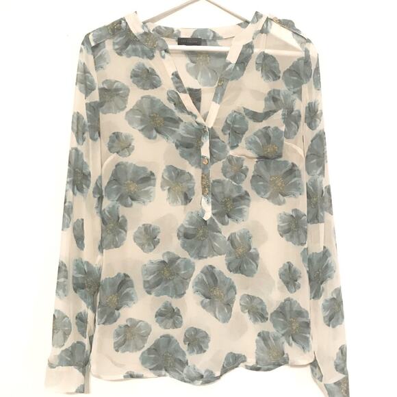 The Limited Tops - The Limited long sleeve floral blouse SZ S